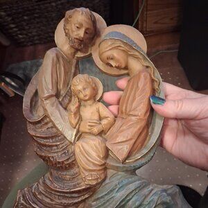 Vintage Nativity Scene Wall Hanging Made in Italy GORGEOUS !!LQQK!
